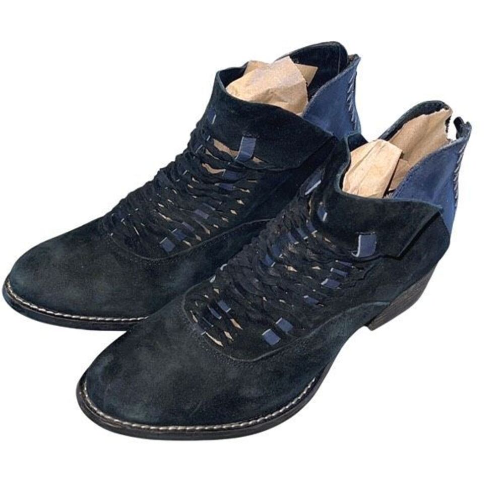 Rebels Womens Cori Suede Leather Bootie Boots Black Size 7.5